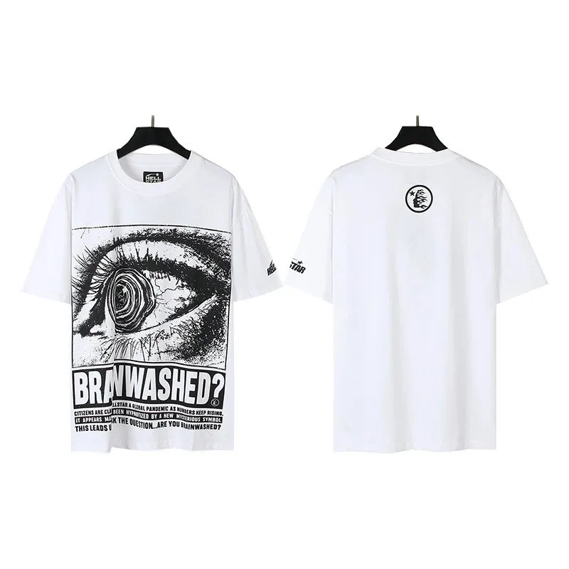 Other White 'Branwashed?' Graphic T-Shirt White - 1
