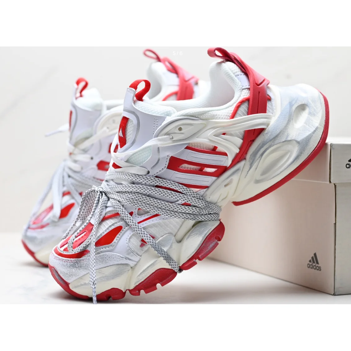 Adidas Adidas Superstar White/Red Sneakers White - 1