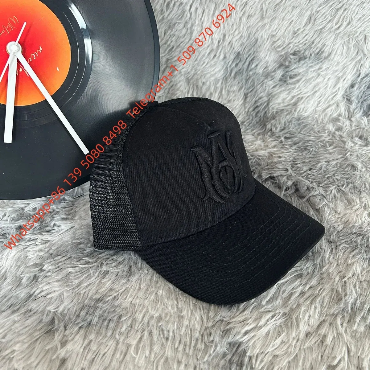 Maison Mihara Yasuhiro Maison Mihara Yasuhiro MMH Black Trucker Cap Black - 1