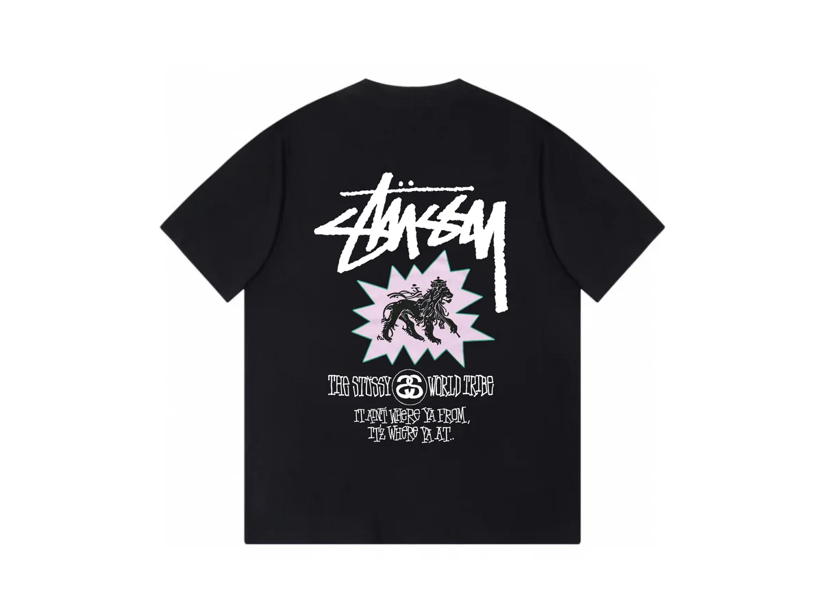 Stussy Stussy Stüssy Lion T-Shirt Black Black - 1