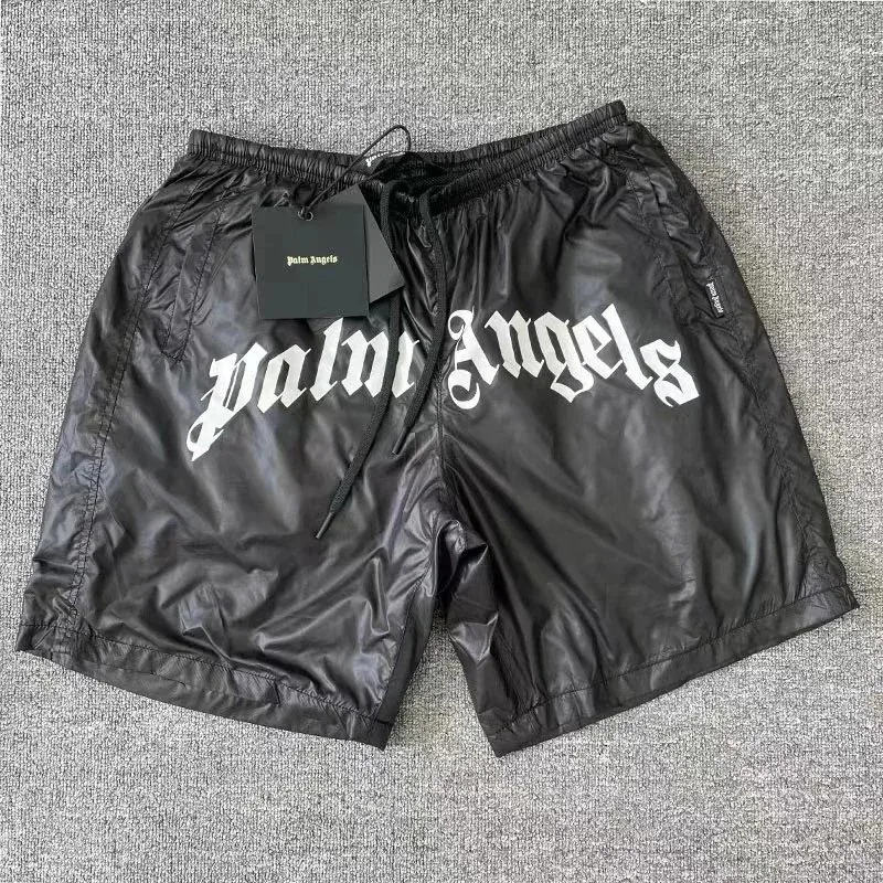 Palm Angels Palm Angels Life is Palm Black Shorts Black - 1