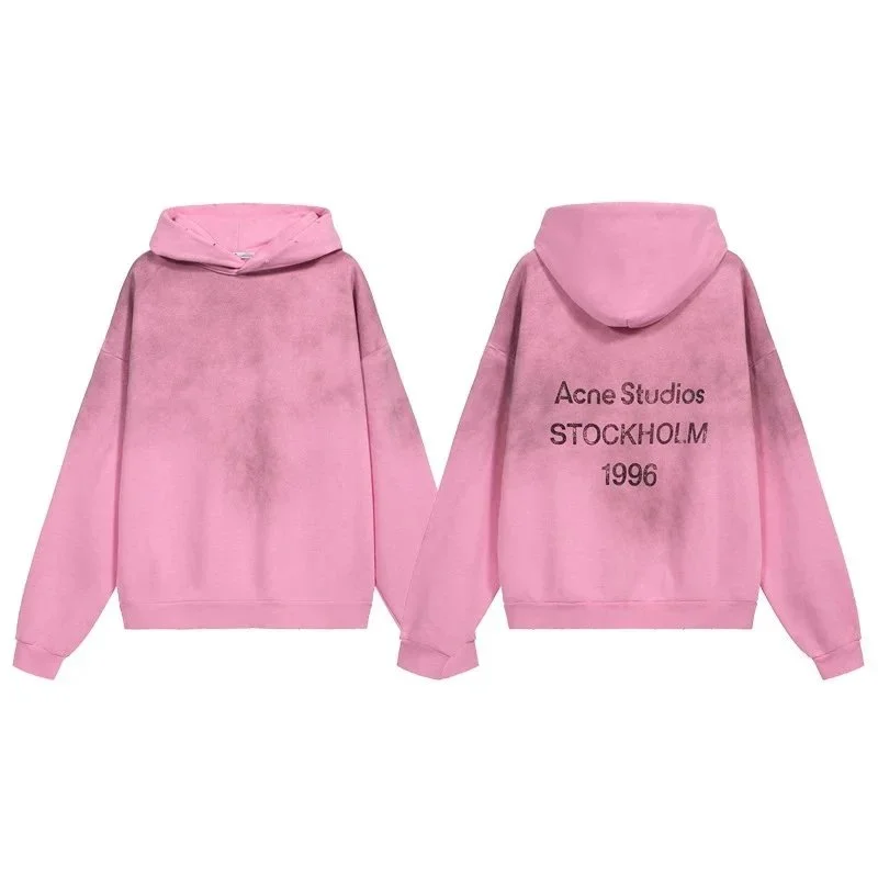 Acne Studios Acne Studios Stockholm 1996 Washed Pink Hoodie Pink