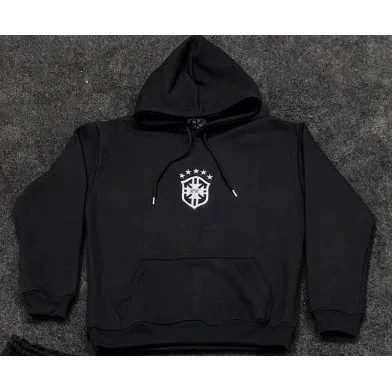 Other Black Hoodie with Embroidered Shield Logo Black - 1