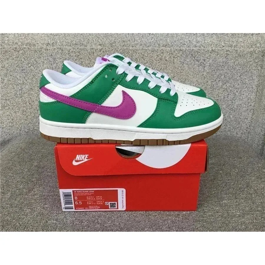Nike Nike Dunk Low Green Purple White Sneakers Green - 1