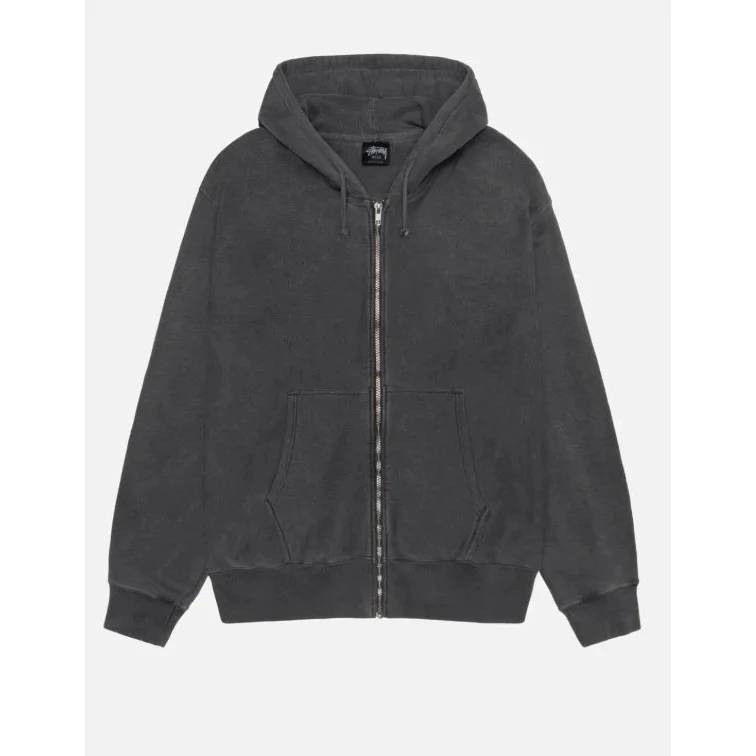 Stussy Stussy Stüssy Pigment Dyed Hoodie Carbon Grey Grey - 1