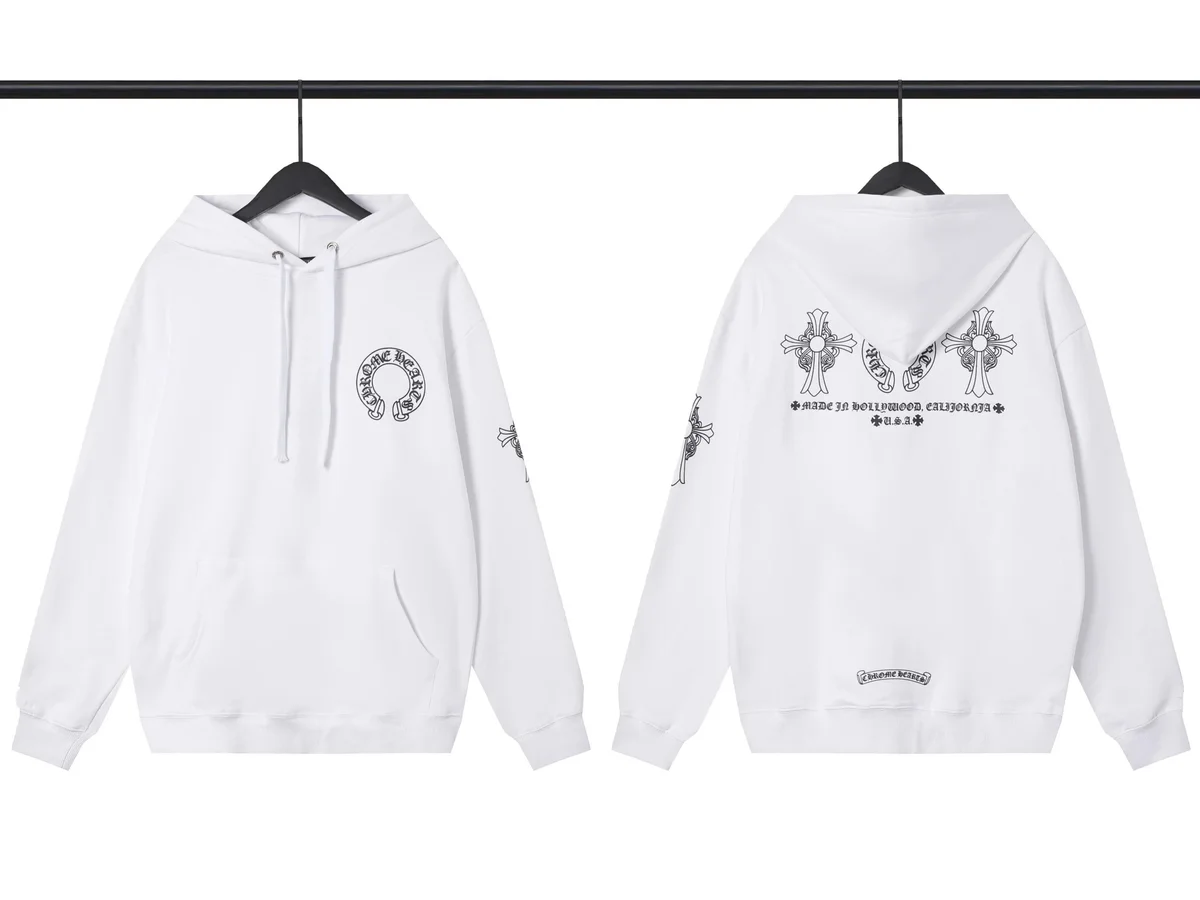 Chrome Hearts Chrome Hearts CH Cross White Hoodie White - 1