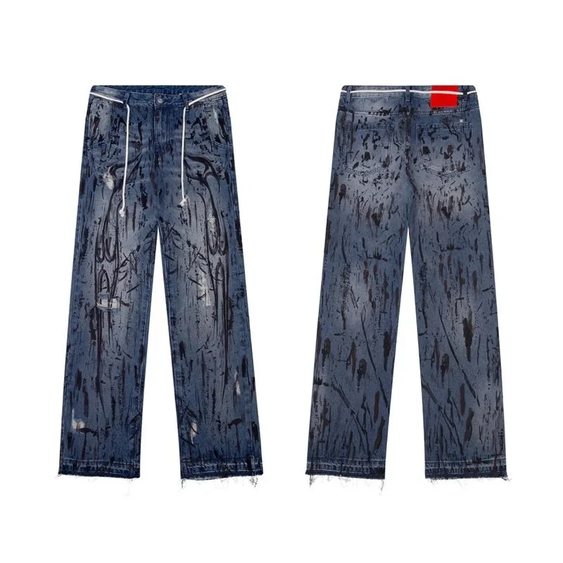 Carhartt WIP Carhartt WIP Blue/Black Paint Splatter Jeans Blue - 1