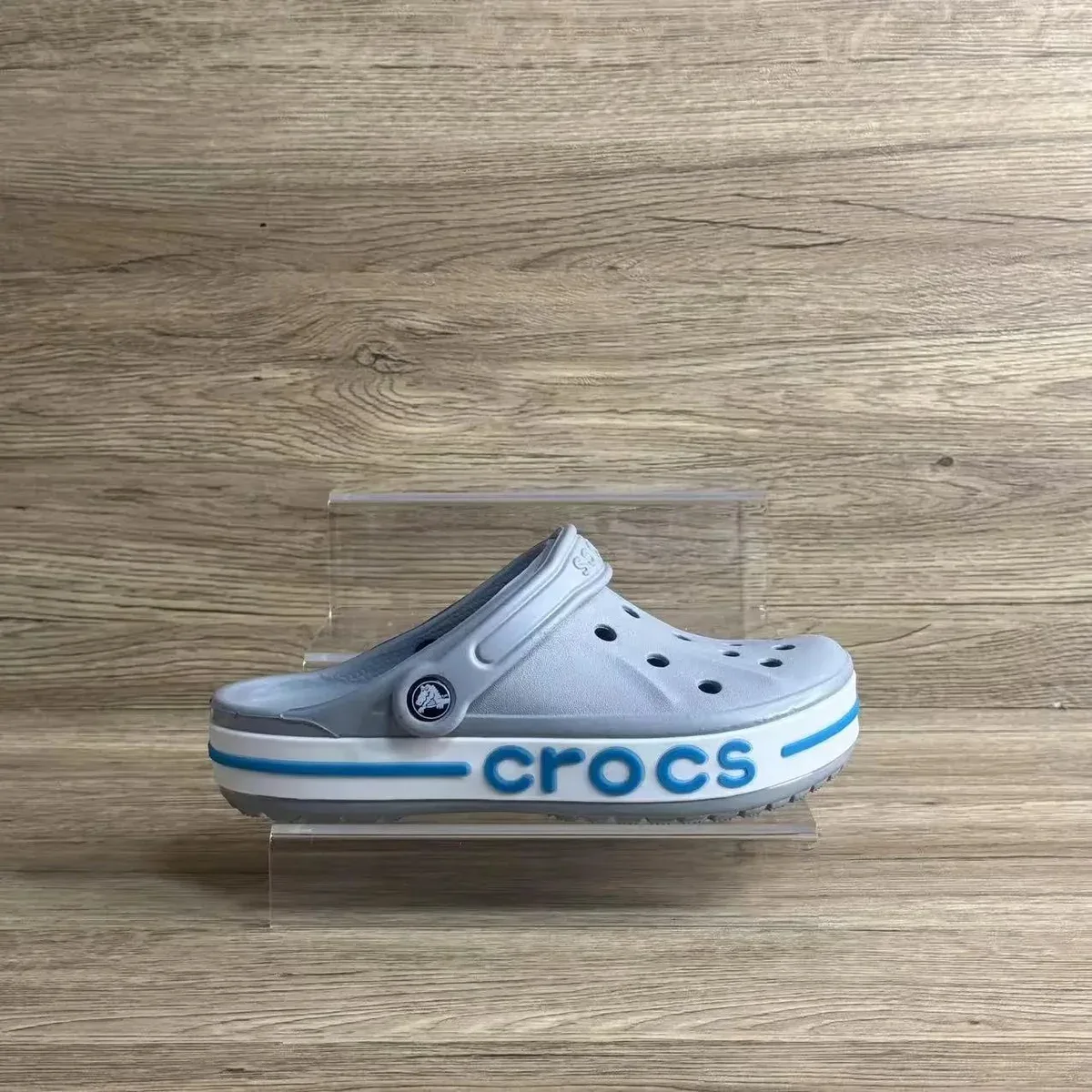 Crocs Crocs Bayaband Beige/Blue Clog Sandals Grey - 1