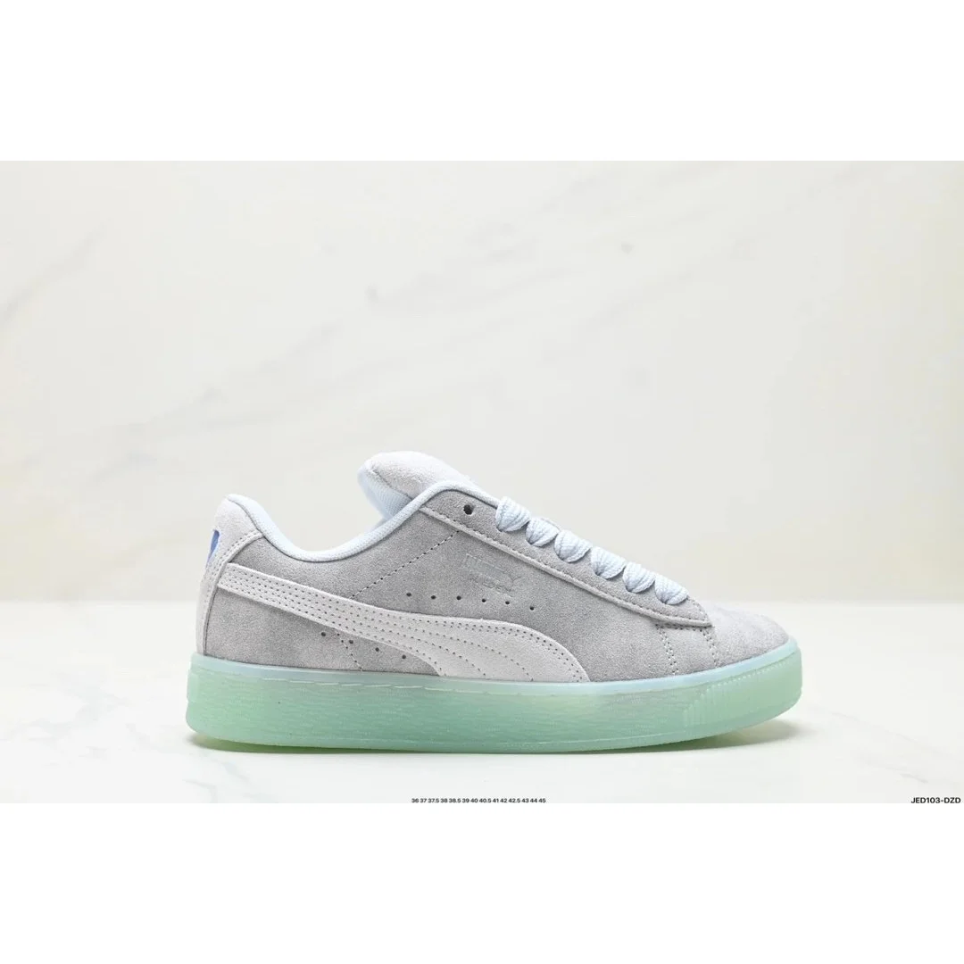 Puma Puma Suede Crest Light Grey/Blue Sneakers Grey
