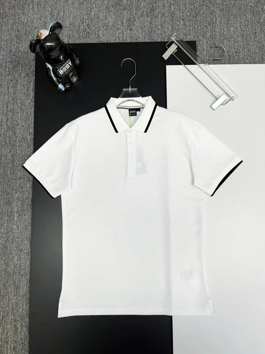 Hugo Boss Hugo Boss White Polo Shirt with Black Trim White - 1