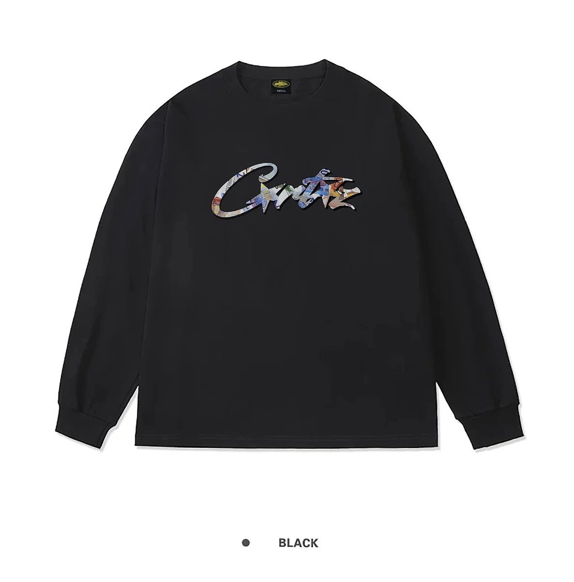 Other Unisex Black Critic Script Long Sleeve T-Shirt Black - 1