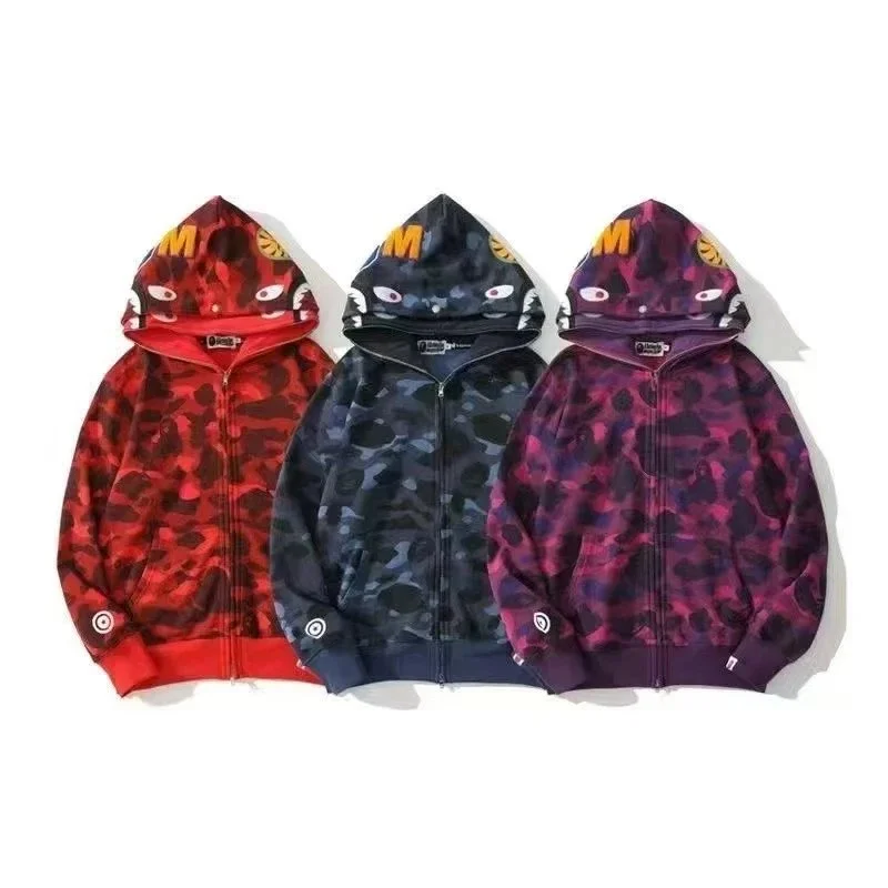 A Bathing Ape A Bathing Ape BAPE STA ABC Camo Hoodie 2356 Blue Double Cap Blue - 1