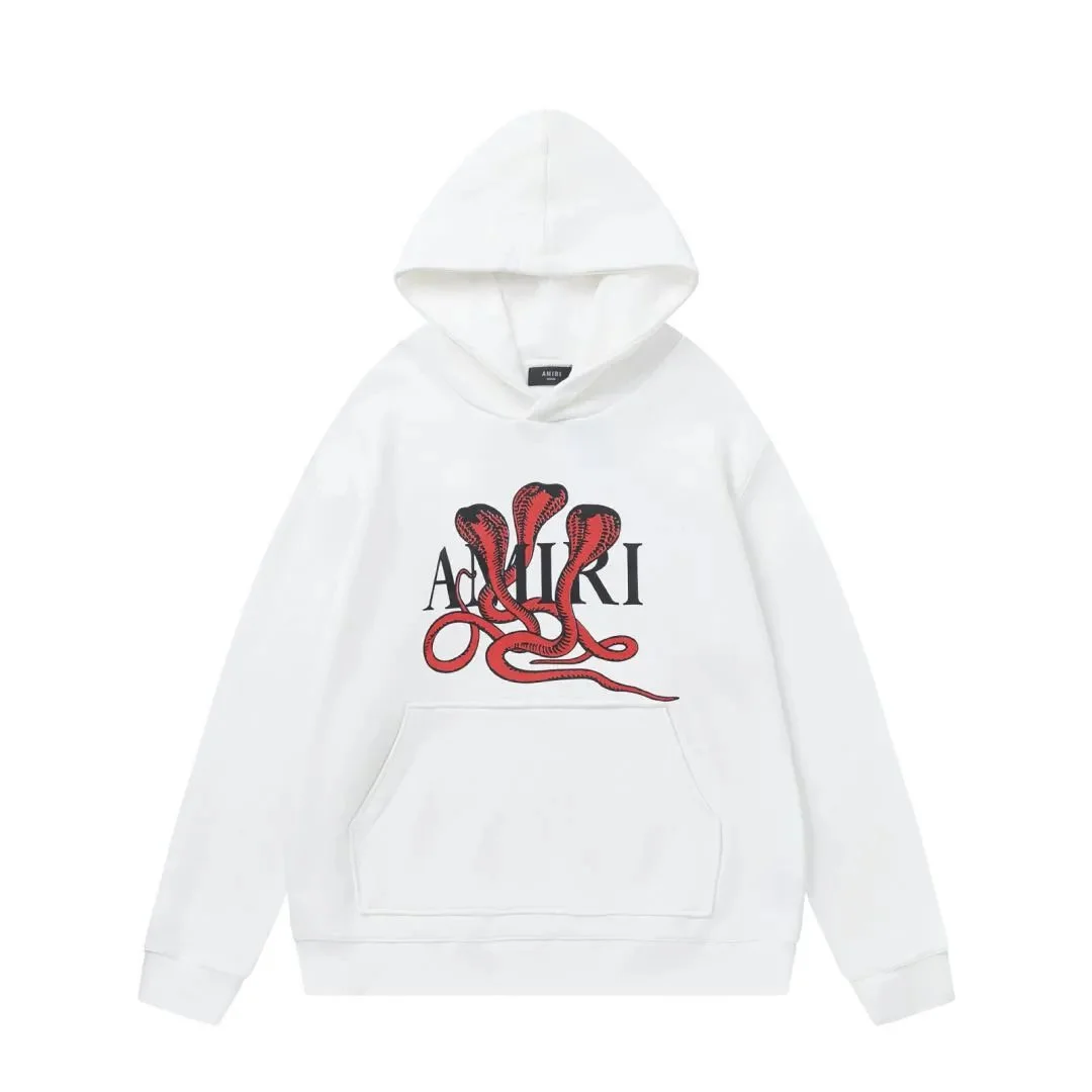 Amiri Amiri AMIRI Snake Graphic Hoodie White/Red White - 1