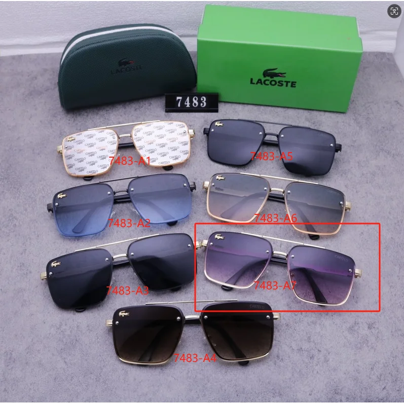 Lacoste Lacoste 7483-A7 Purple Gradient Sunglasses Eyewear Purple - 1
