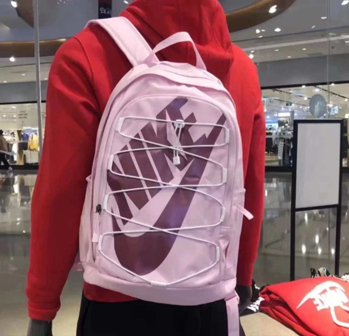 Nike Nike Large Swoosh Backpack Pink Pink