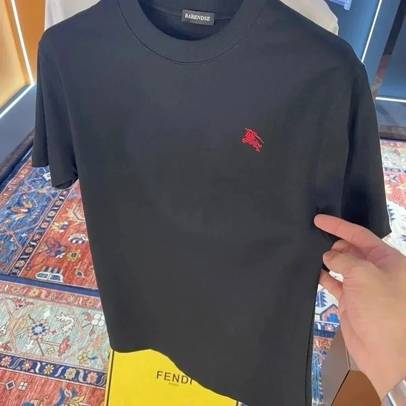 Burberry Burberry Black Red Horse Logo T-Shirt Black - 1