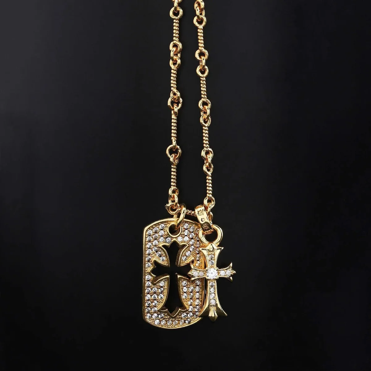 Chrome Hearts Chrome Hearts CH Cross B10 Gold Necklace Gold - 1