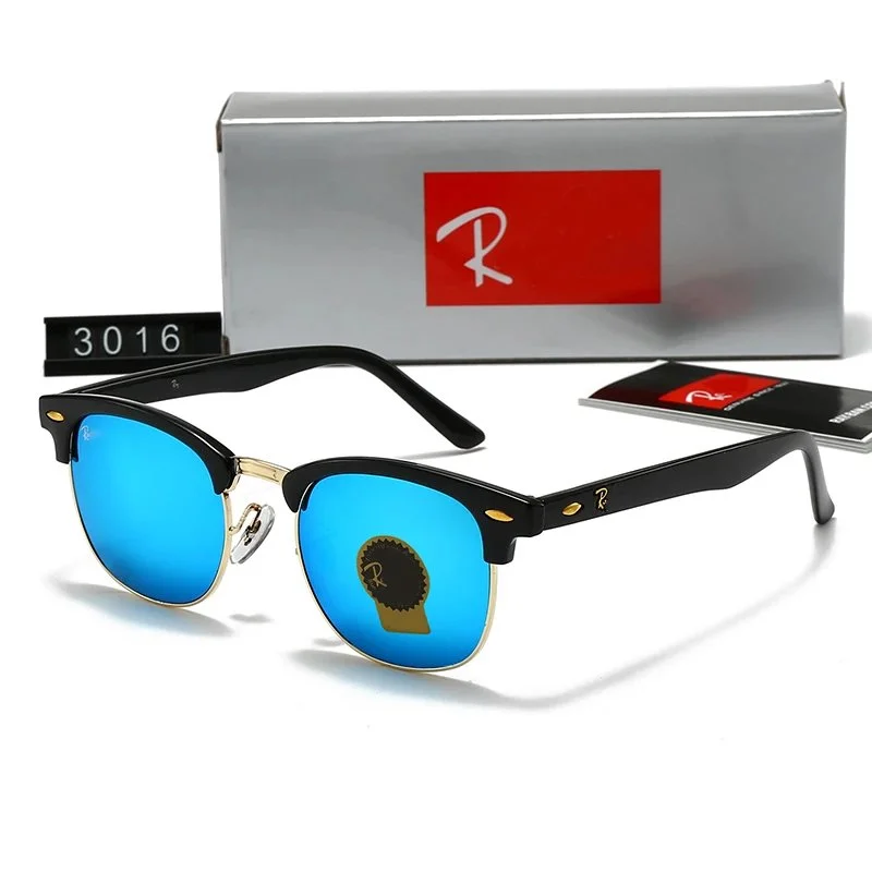 Ray-Ban Ray-Ban Clubmaster Blue Polarized Sunglasses Blue - 1