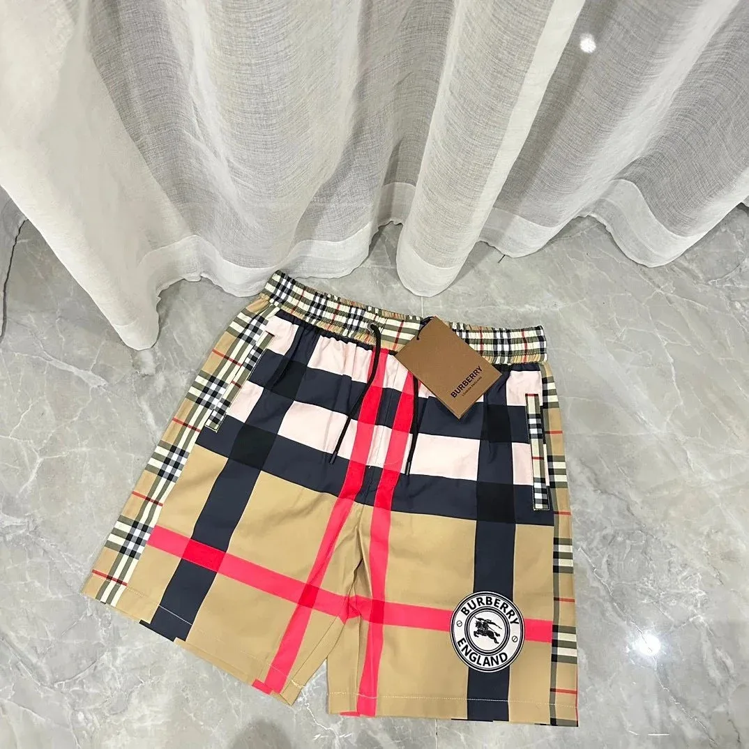 Burberry Burberry Classic Check Shorts Beige/Red Beige - 1