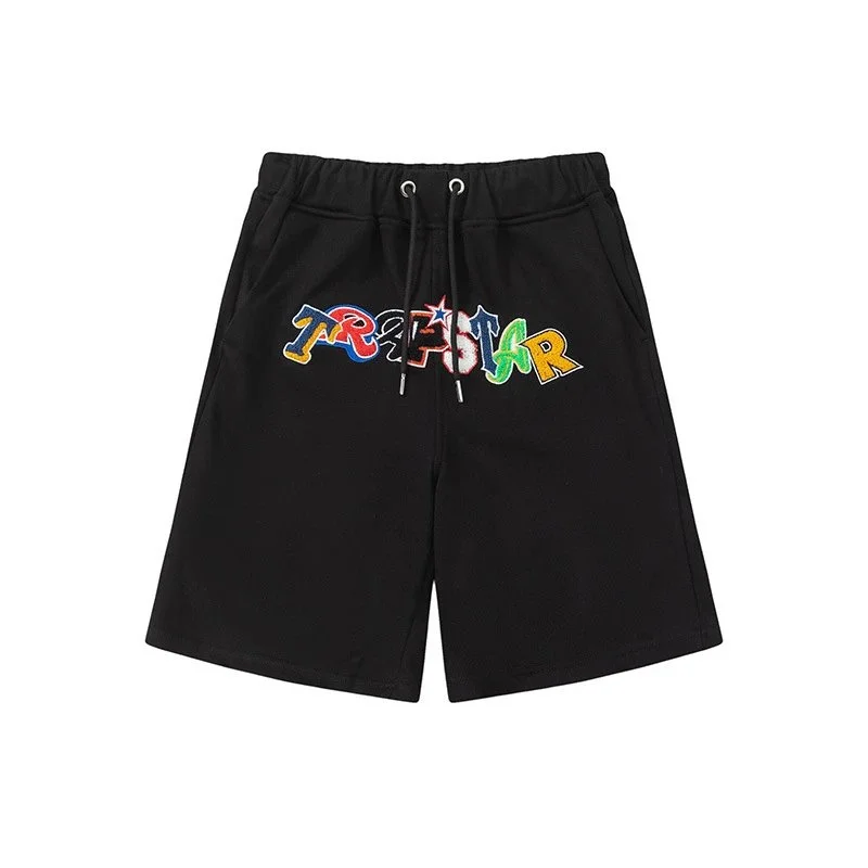 Trapstar Trapstar Colorful Logo Black Shorts Black - 1