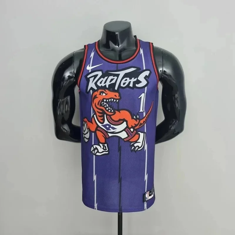 Nike Nike Raptors #1 Jersey Purple Basketball Top Purple - 1