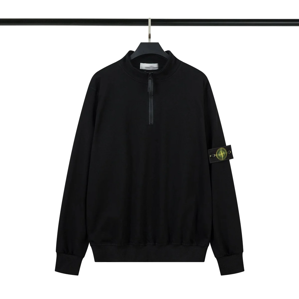 Stone Island Stone Island Half-Zip Sweatshirt Triple Black Black