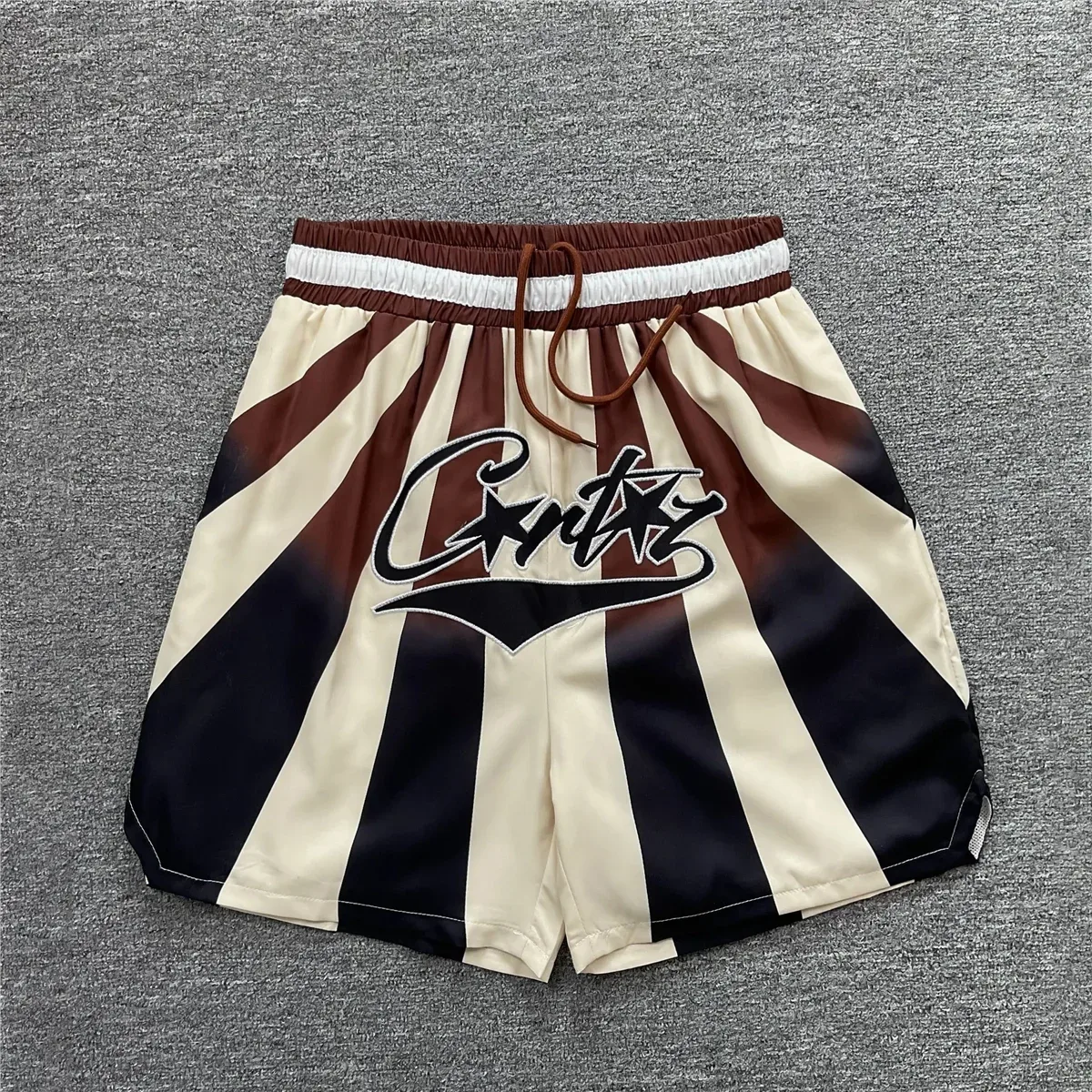 Other Striped 'Cantx' Shorts Beige/Brown/Black Shorts Multicolor - 1