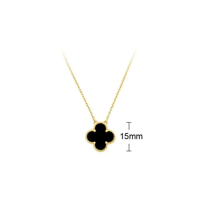 Van Cleef & Arpels Van Cleef & Arpels Alhambra Black Clover Necklace Black - 1
