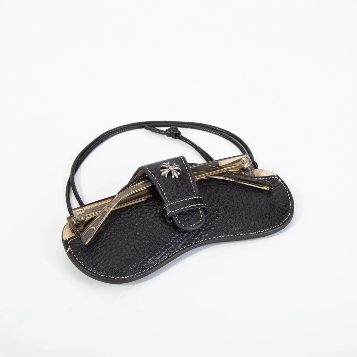 Chrome Hearts Chrome Hearts CH Black Eyeglass Case Black