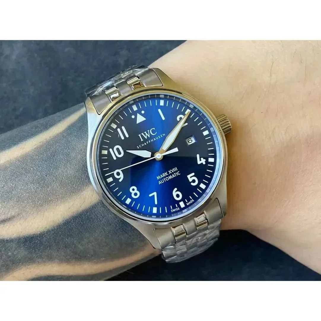 IWC Schaffhausen IWC Mark XVIII Blue Dial Automatic Men's Watch Blue