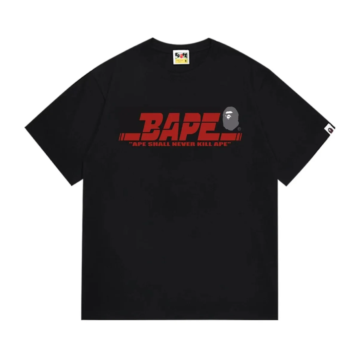 A Bathing Ape BAPE 1020 Black T-Shirt Streetwear Black - 1