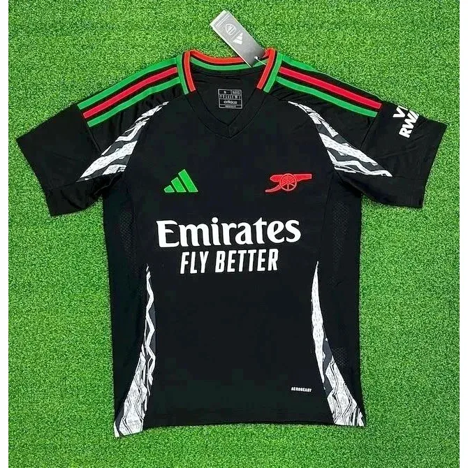 Adidas Adidas Arsenal Black/Red/Green Soccer Jersey Black