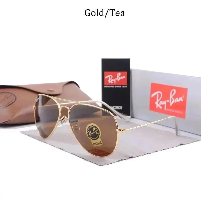 Ray-Ban Ray-Ban Aviator Gold/Tea Sunglasses Gold - 1