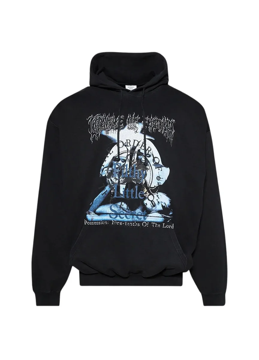 Other Black Graphic Hoodie Black - 1