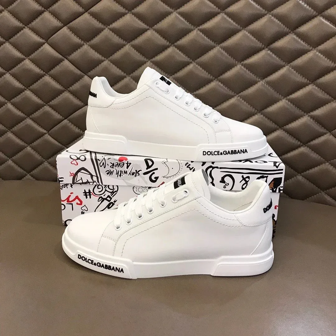 Dolce & Gabbana Dolce & Gabbana White Leather Sneakers White - 1