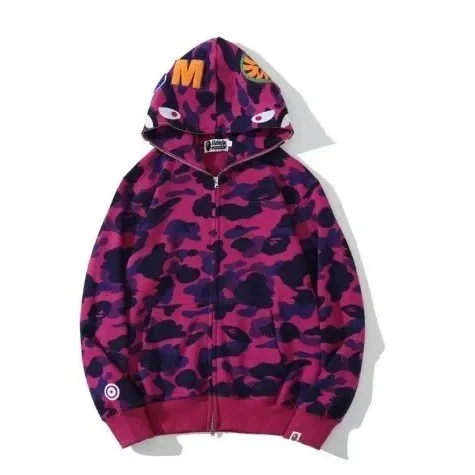 A Bathing Ape BAPE ABC Camo Zip-Up Hoodie Pink Camo Pink - 1