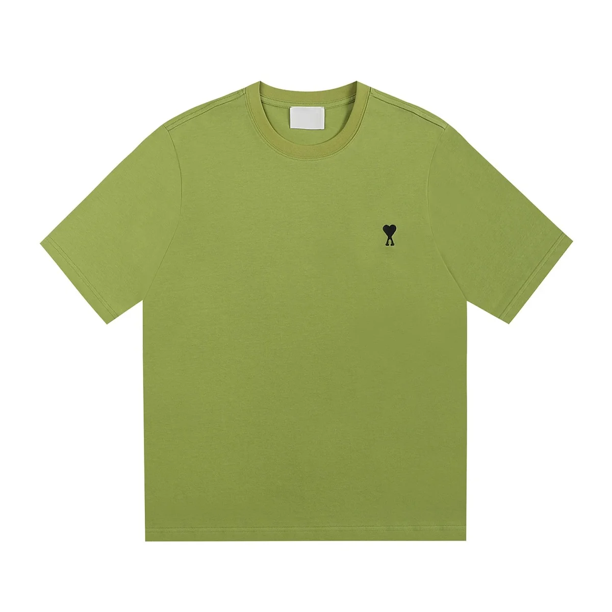 Ami Paris Ami Paris Ami de Coeur Olive Green T-Shirt Green - 1