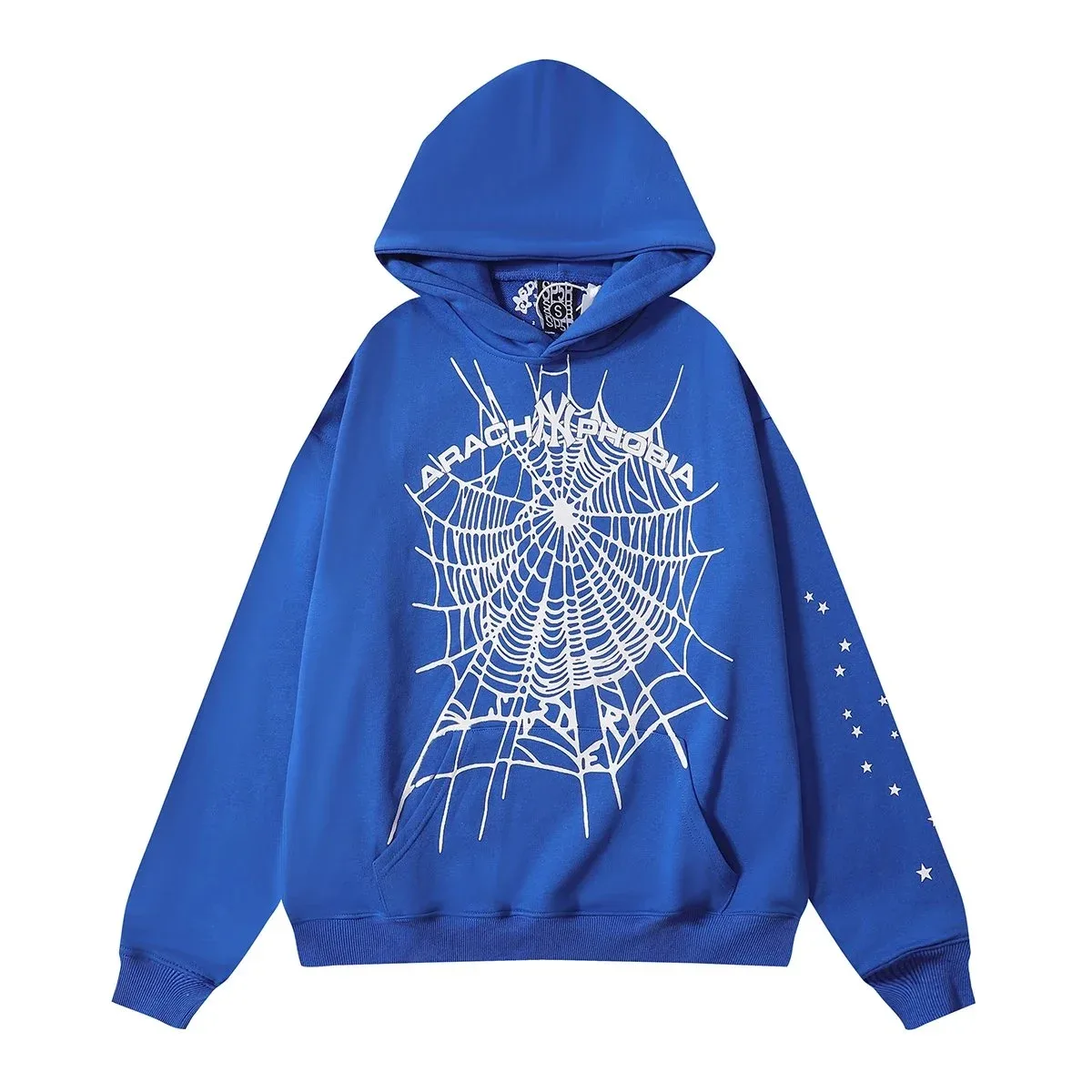 Other Blue Arachnophobia Spider Web Hoodie Blue - 1