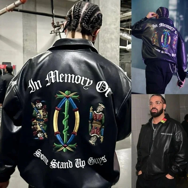 Other In Memory Of Some Stand Up Guys Leather Jacket RC1125 Black Black - 1
