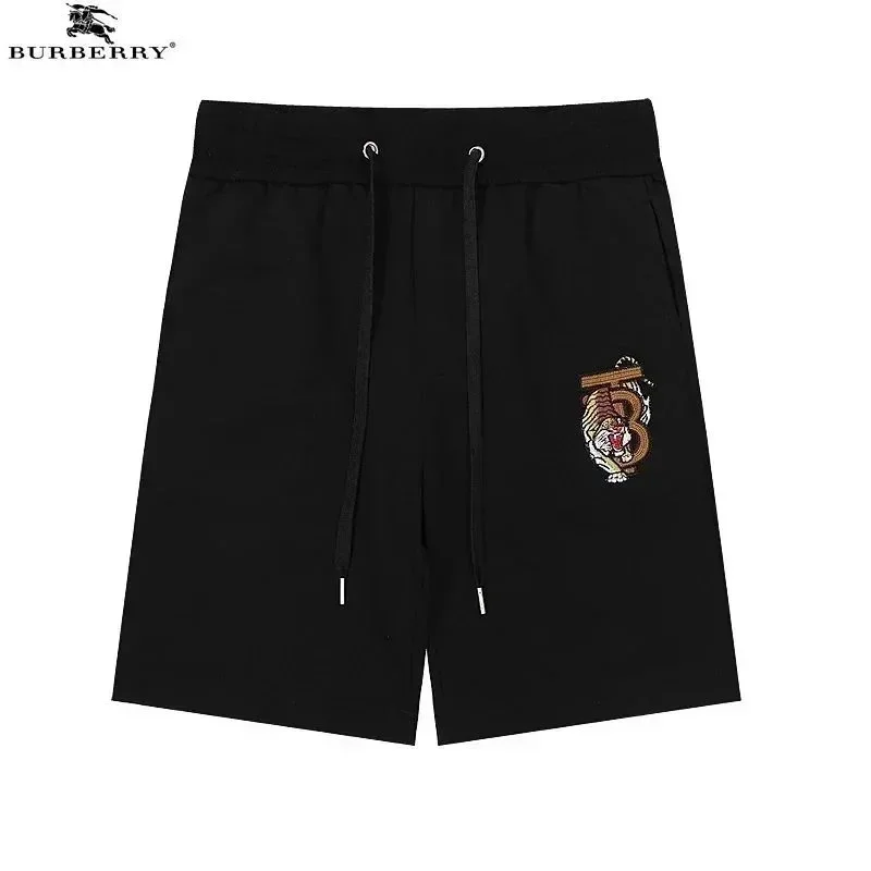 Burberry Burberry Black TB Tiger Embroidered Shorts Black - 1
