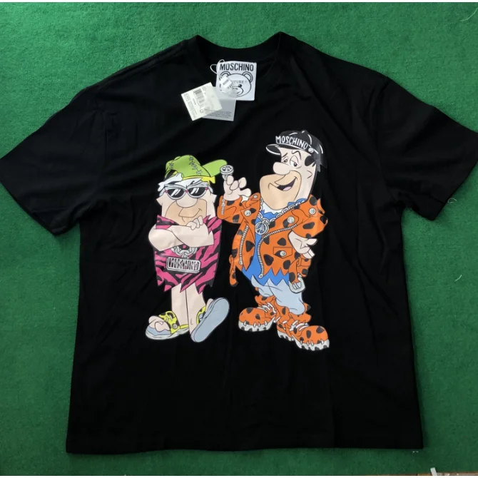Moschino Moschino x The Flintstones Black T-Shirt Black - 1