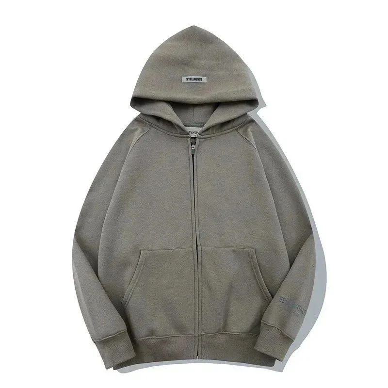 Fear of God Fear of God Essentials Olive Hoodie Jacket Multicolor - 1