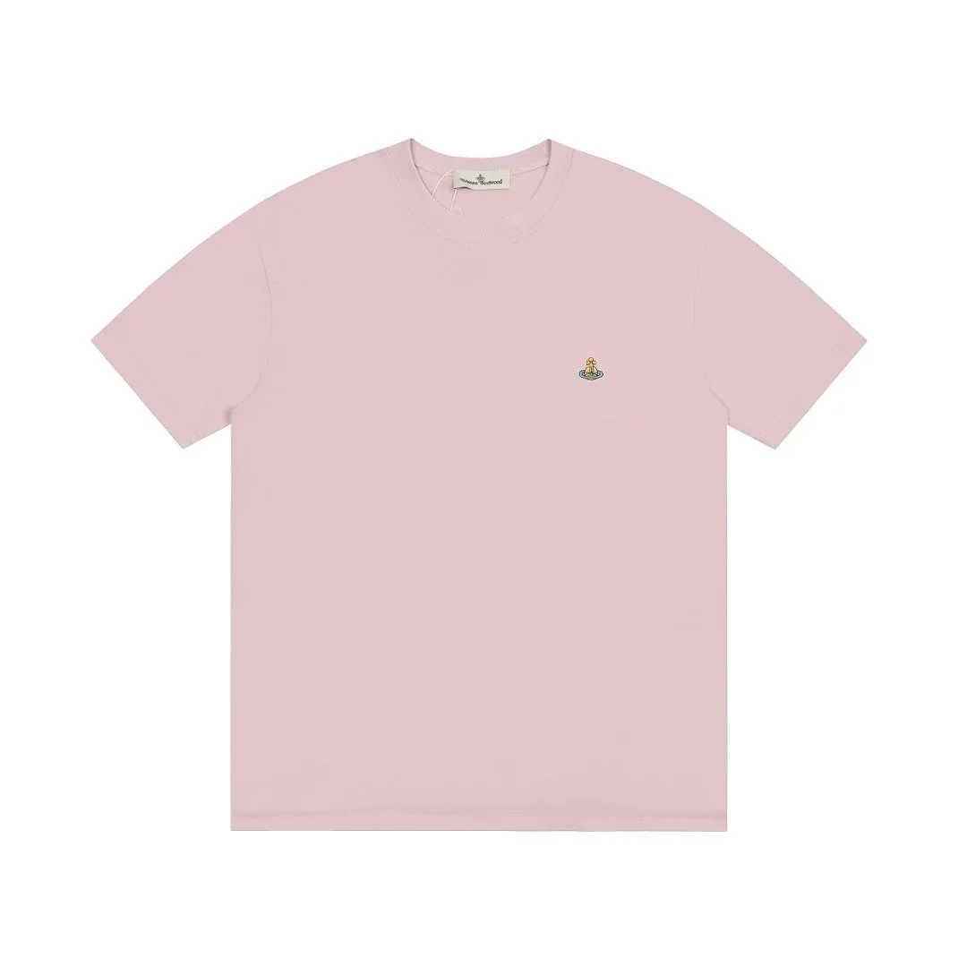Vivienne Westwood Vivienne Westwood Orb T-Shirt Pink Solid T-Shirt Pink - 1