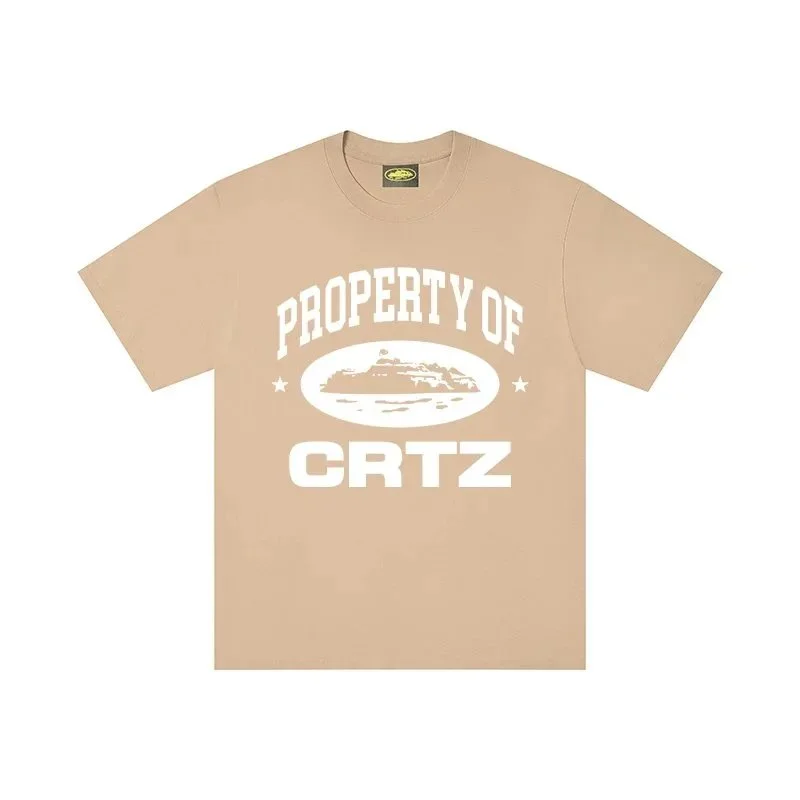 Corteiz Corteiz Property of CRTZ Beige T-Shirt Beige - 1
