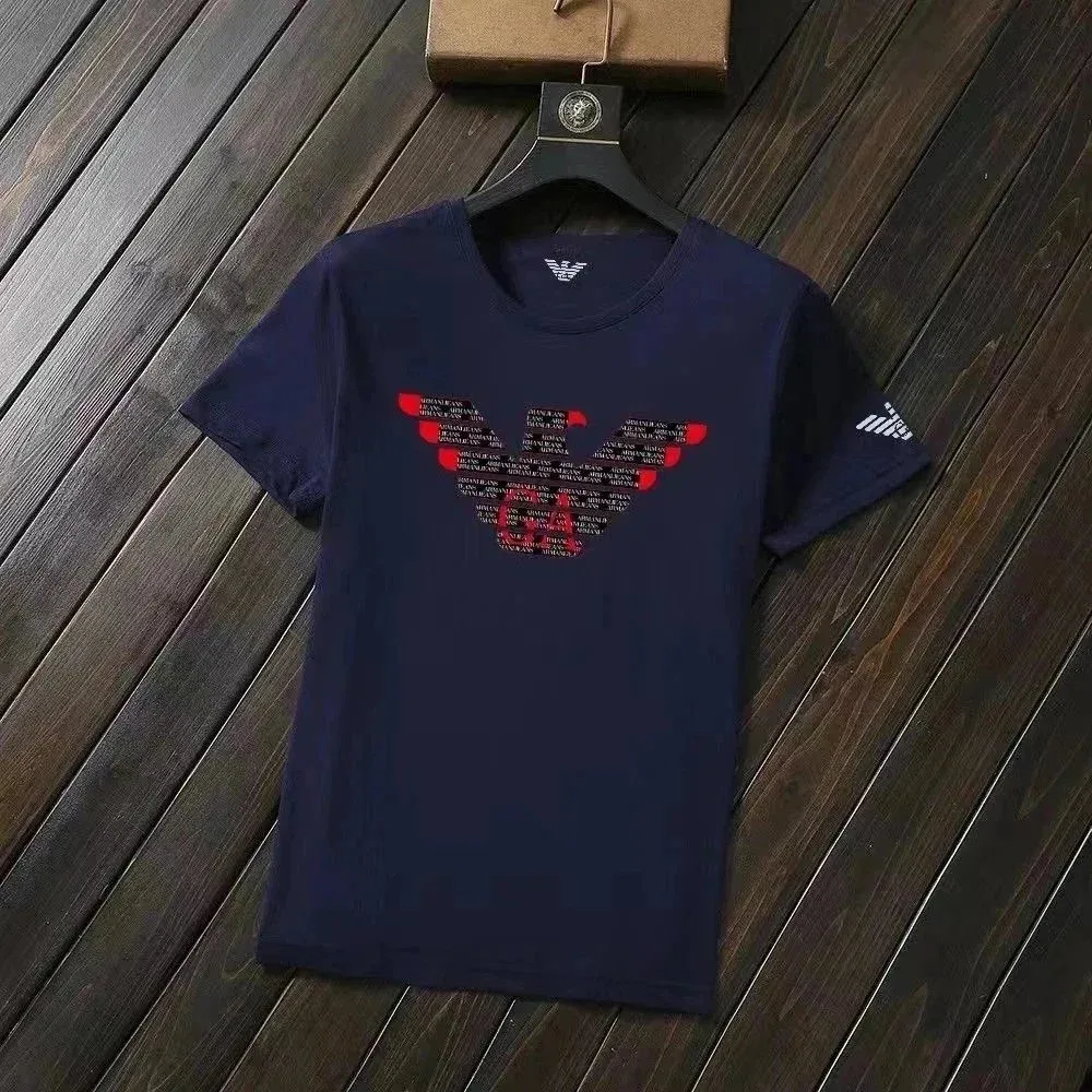 Armani Exchange Armani Exchange Eagle Logo T-Shirt Navy/Red/White Navy