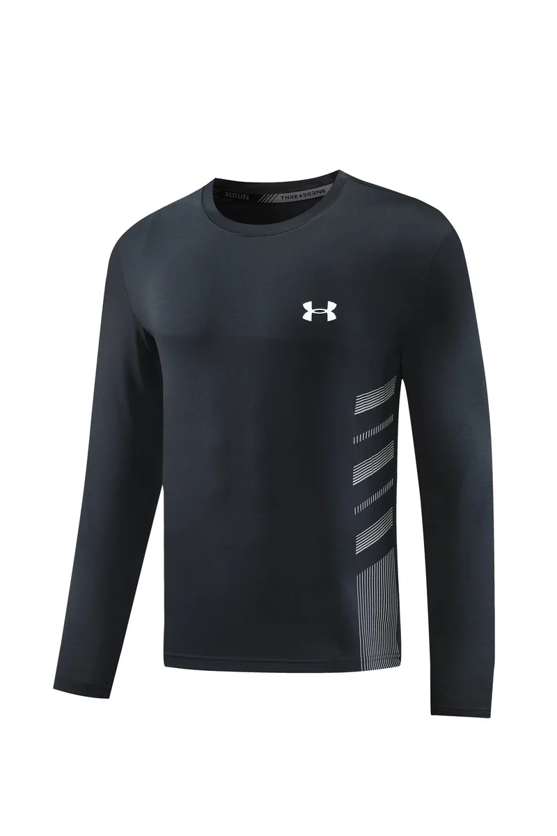 Under Armour Under Armour Threadborne Long Sleeve T-Shirt Black Black - 1