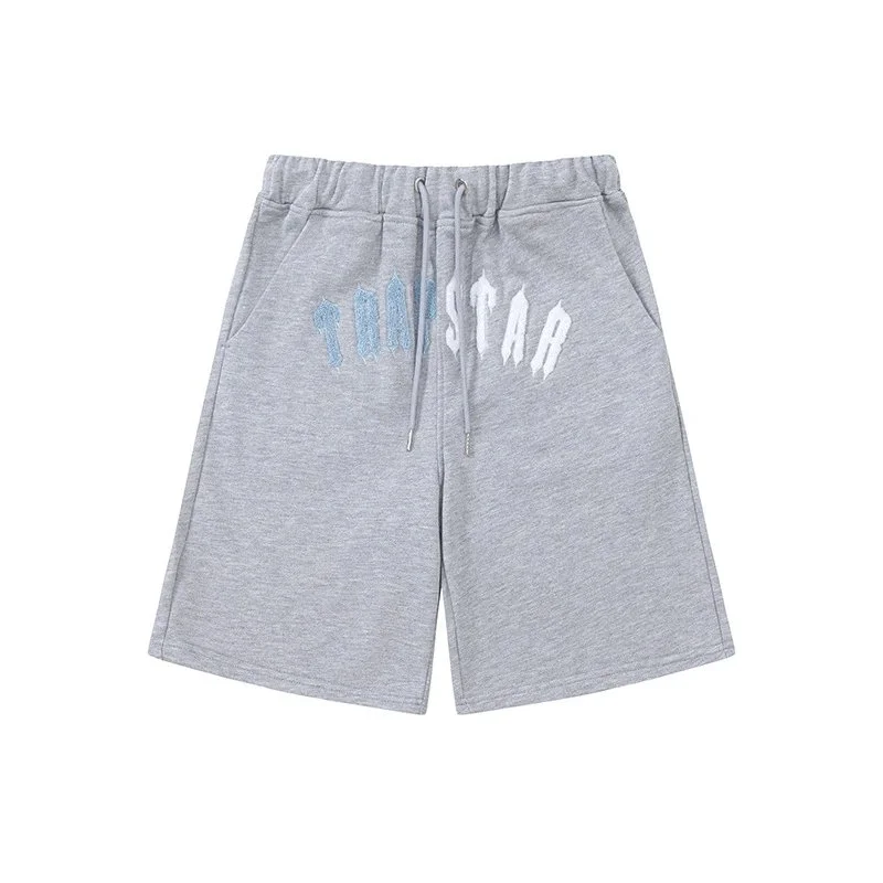 Trapstar Trapstar Grey 'TRAPSTAR' Embroidered Shorts Grey - 1