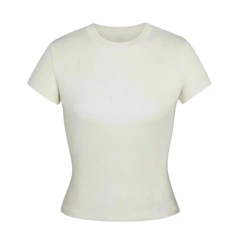 Other Cream Solid T-Shirt Cream - 1