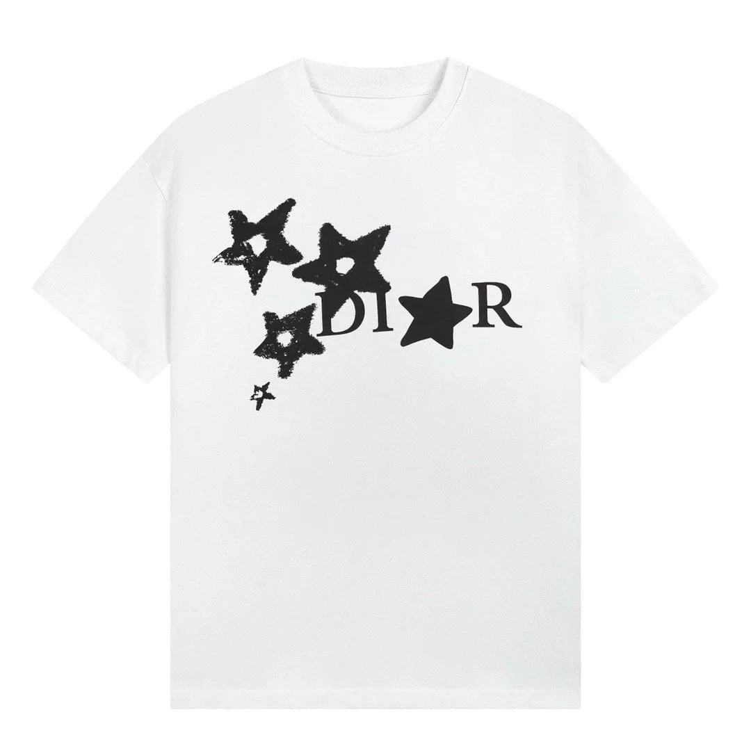 Dior Dior Stars Print White T-Shirt White - 1