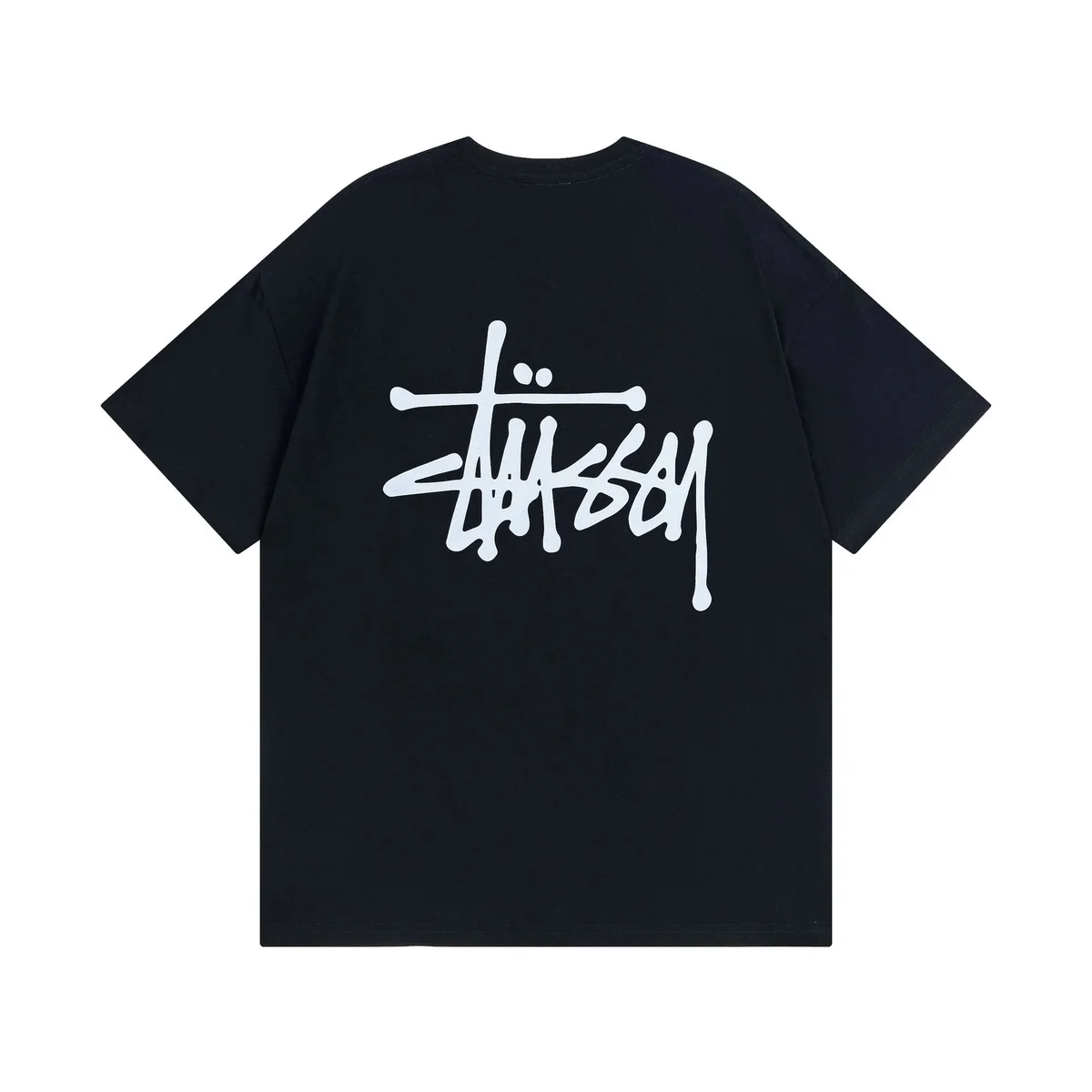 Stussy Stussy Stüssy Classic Logo Black T-Shirt Black - 1